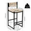 Ensemble de 2 tabourets de bar Honey
