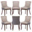 52cm H Tufted Upholstered Side Chair-898060201-898060206