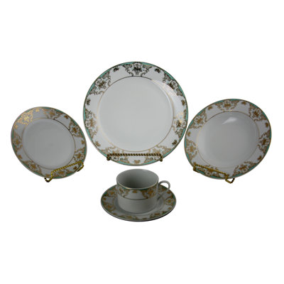Combs Ceramic Dinnerware Set 40 Piece - Service for 8