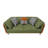 Modern Upholstered Sofa Set with Foam Cushions and Wood Frame, Includes Armchair, Loveseat and 3-Seater, Green Living Room Seating Set