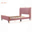 Lit, lit plateforme tapissier, velours