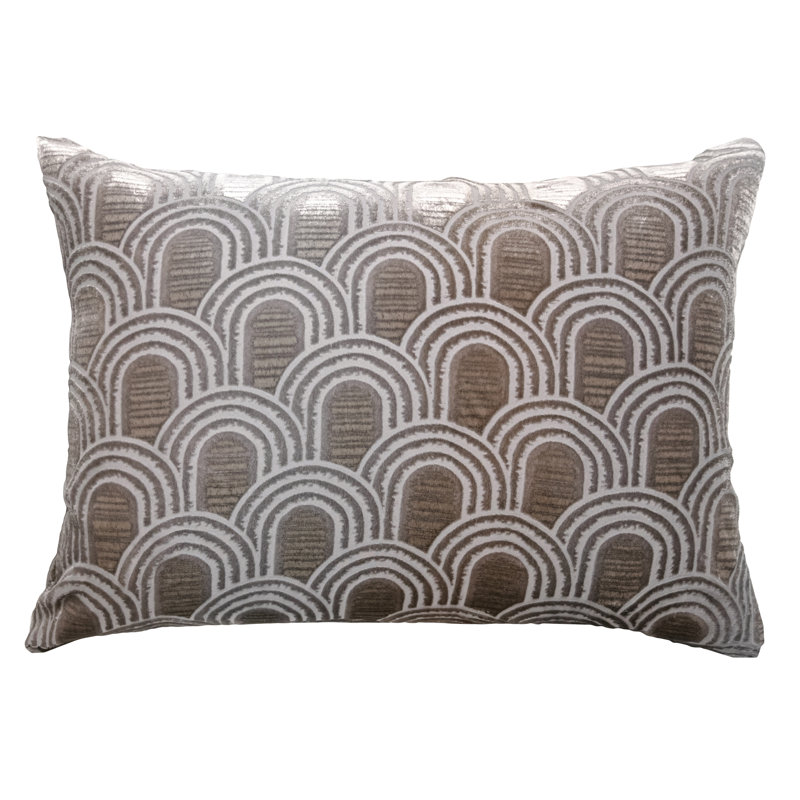 Endless Velvet Pillow Cover & Insert, Rectangle 14"H x 20"W, Coyote