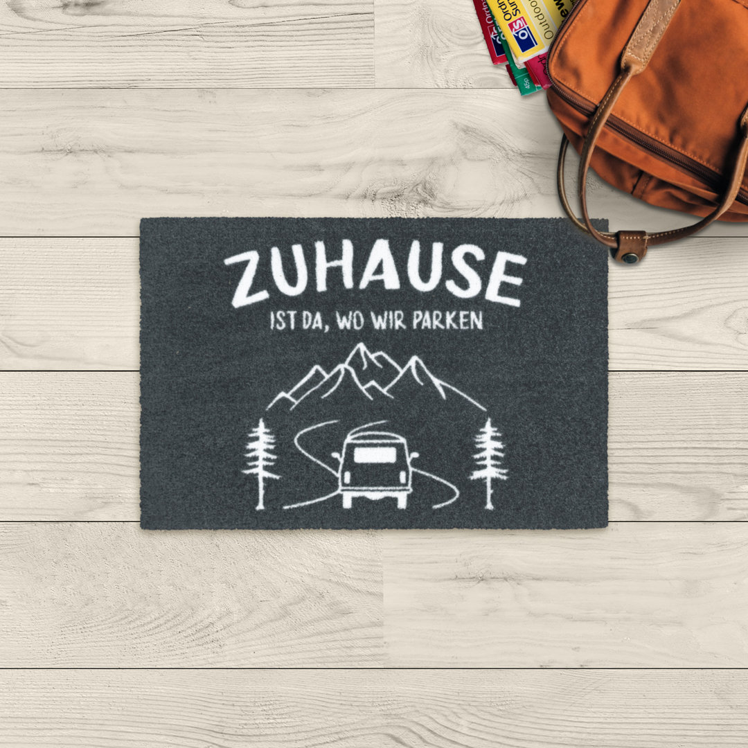 Fußmatte Fashion Printed - Waschbare Türmatte Camping 40 x 60 cm