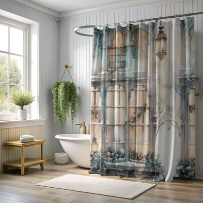 Christmas Yard - Premium Shower Curtain