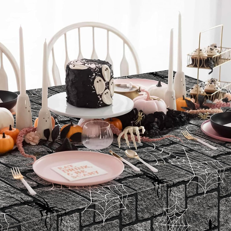 Ensemble de 3 nappes murales Halloween Stone