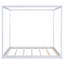 Canopy Platm Bed with Support Legs,