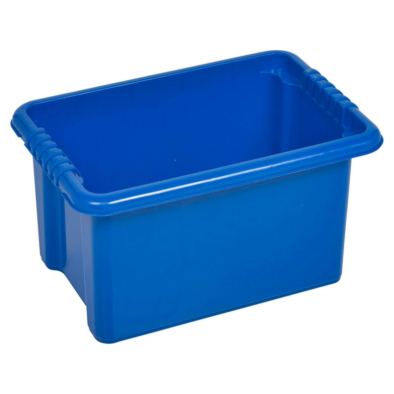 Symple Stuff Plastic Decorative Bin, Blue