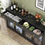 Buffet de bar à vin avec éclairage à DEL et porte en verre Buffet Buffet