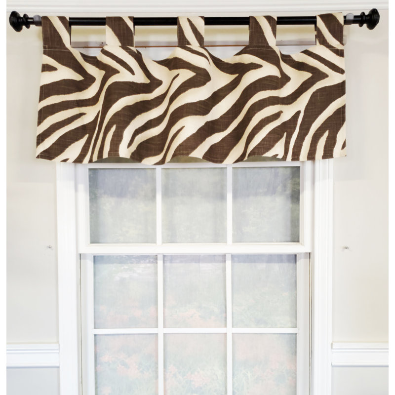  Zebra Tab Valance