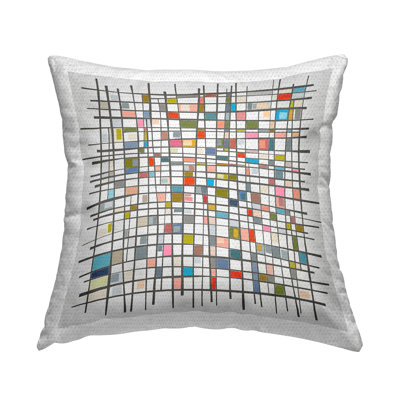 Geometric Indoor/Outdoor Throw Pillow