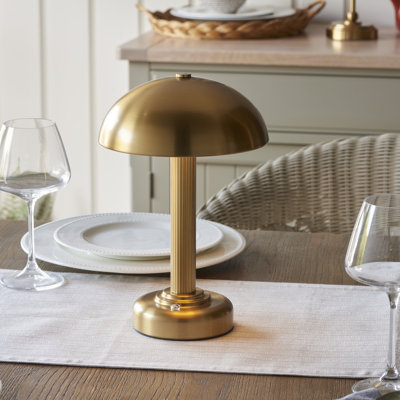 Bridport Rechargeable Table light finished in Warm Brass