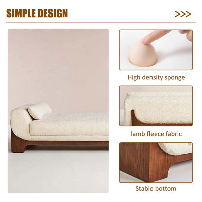 Banc à langer en bois de pin brun 70,87 "pour vestibule
