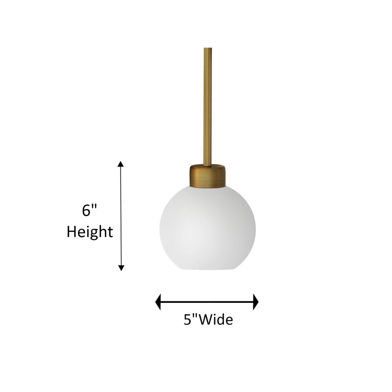 Luminaire suspendu simple 1 lumière Aimey-Louise, Givré, Or