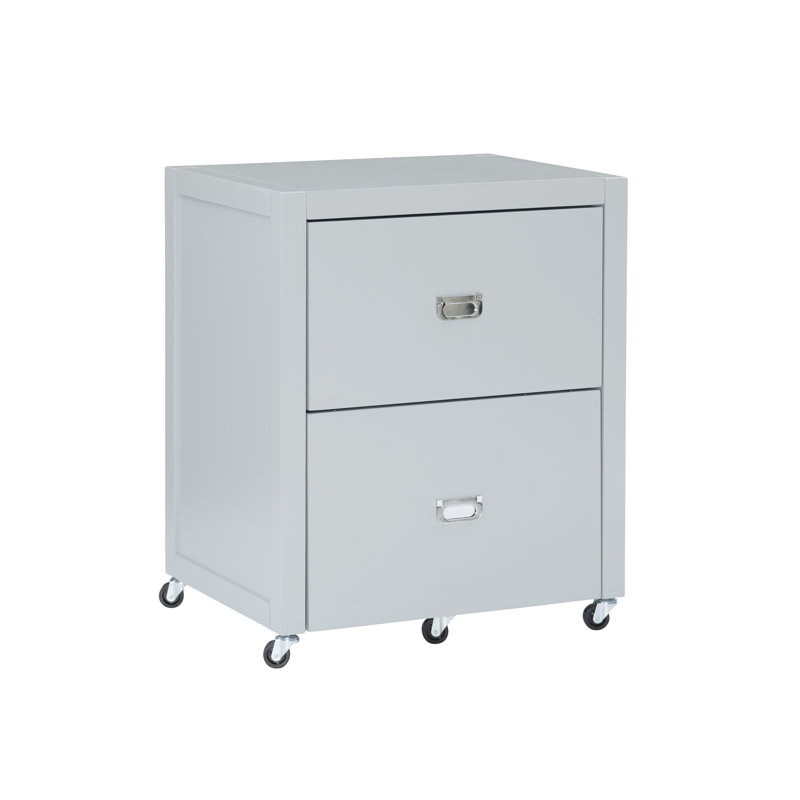 Classeur vertical 2 tiroirs Makan, gris