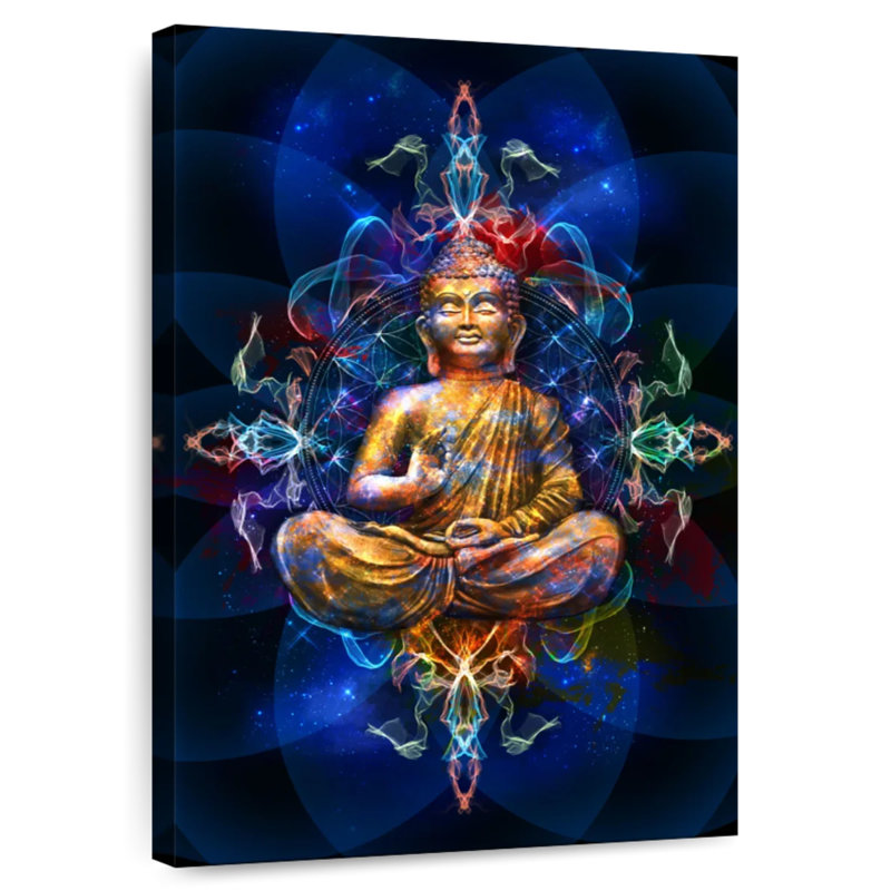 Bouddha Kerrick dans une pose de lotus, H 24 po x l 16 po