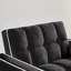 Fauteuil-lit trois-en-un, fauteuil inclinable moderne pliant réglable et lit simple pour adultes, conception noire peu encombrante