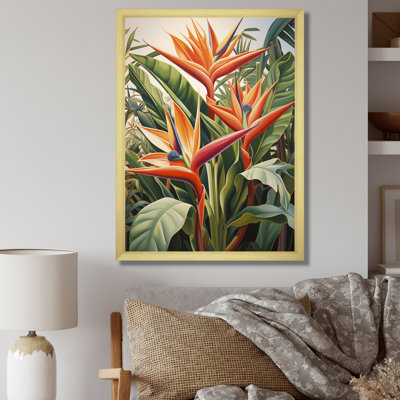 Birds of paradise tropical flowers I - Birds Of Paradise Canvas Prints