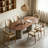 Walnut Oval Solid Wood Dining table-201392306