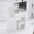 37" Middle Size Left Bedside Cabinet Vanity Table + Cushioned Stool, Extra Large Right Sliding Mirror, Multi Layer High Capacity Storage, Practical Fashionable Dresser, Makeup Vanity-297299160