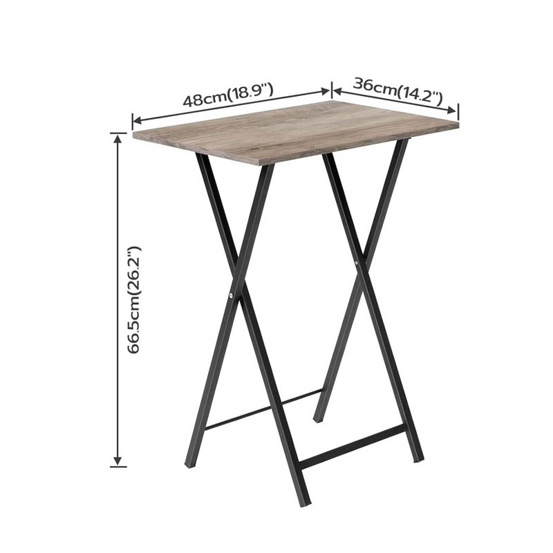 Tray Table, Greige/Black