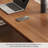 Nut-Brown L - shaped Pine Solid Wood Desk-1750481082