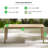 Rectangular Acacia Solid Wood Outdoor Dining Table , 70.1 " W 35.4 " D