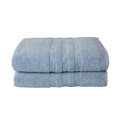 Ensemble de 2 serviettes de bain en coton turc Hanish