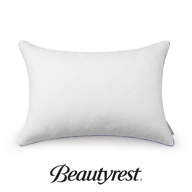 White Jumbo Memory Foam Medium Support Pillow Set