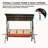 Patio Porch Swing With Strong Spring Hook And Adjustable Canopy Outdoor Garden Detachable Pillowcase Cushions For 3