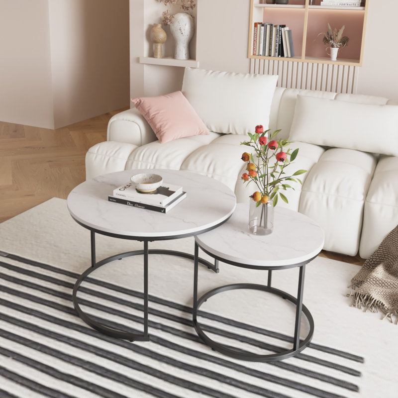 Nesting Coffee Table, White 1