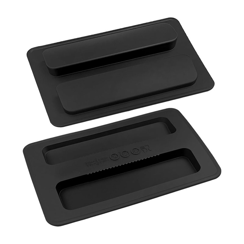 Lot de 2 couvercles de grille-pain en silicone noir, résistants à la chaleur, pour grille-pain 2 tranches, protection anti-poussière, accessoires pour machine à pain et sandwichs.