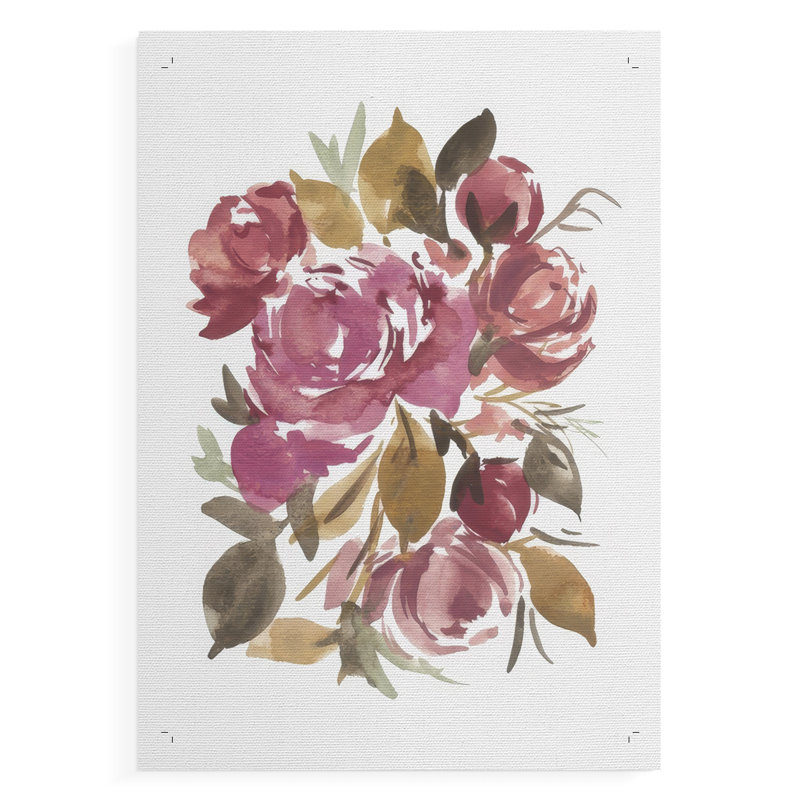 Spring Fling Bouquet III - Impression sur toile seulement - NON-CADRE, H 27 po x l 18 po