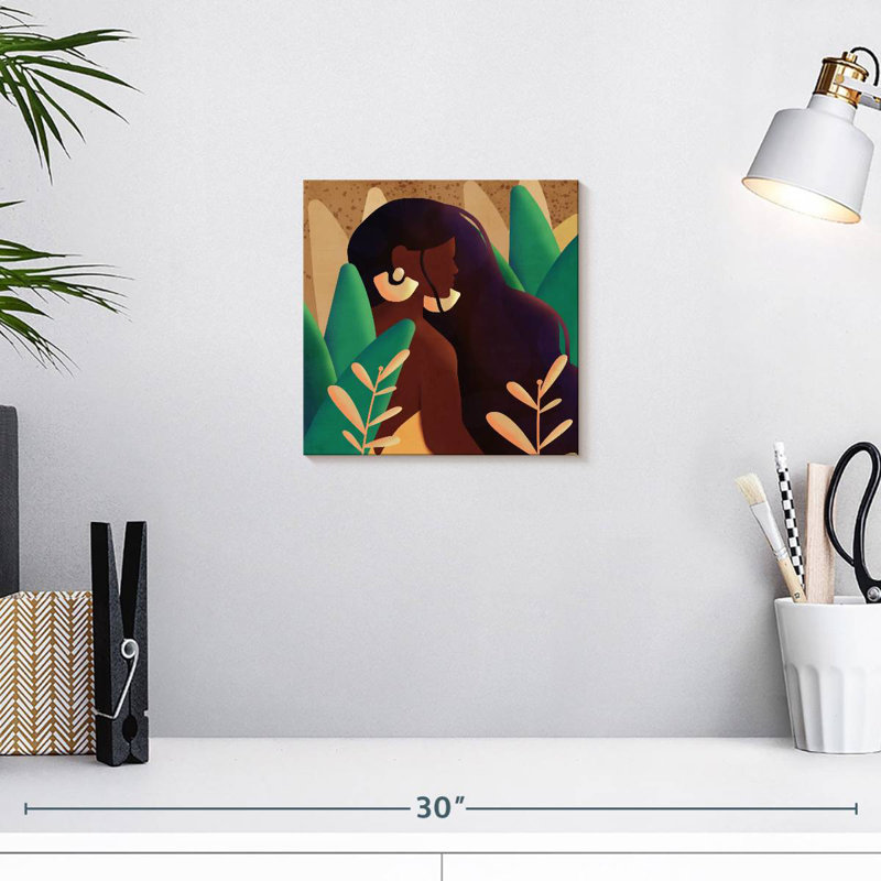 Portrait de femme Leisha, H 10 po x l 10 po