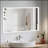 48*32in LED Framed Bathroom Vanity Mirror