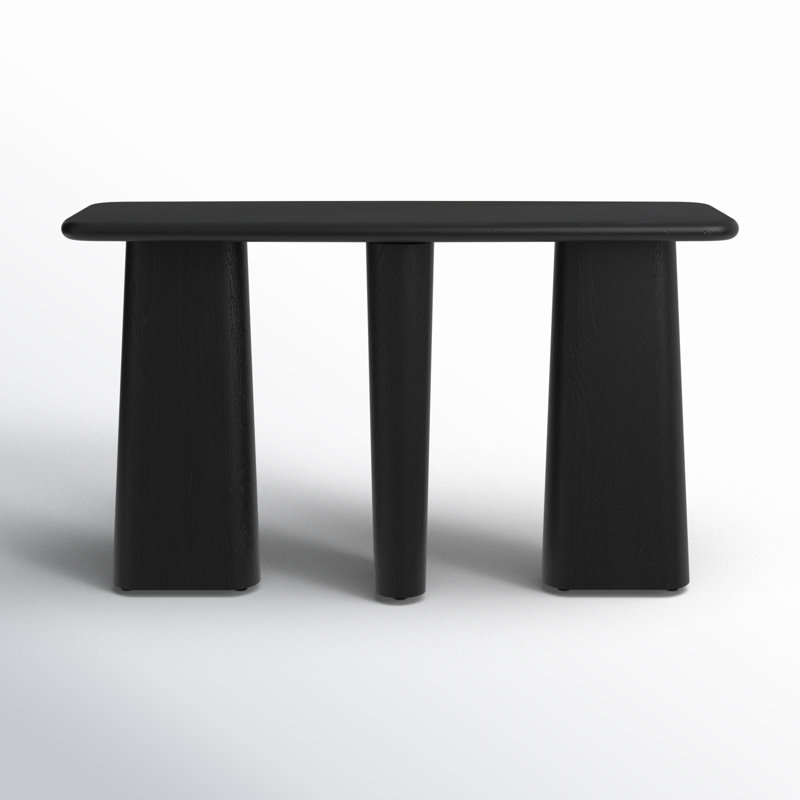 Daily 52'' Solid Wood Console Table, Black