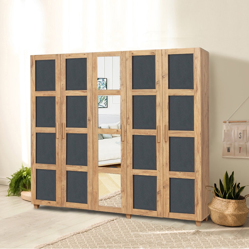 Armoire Abdelaziz, Brown/Anthracite