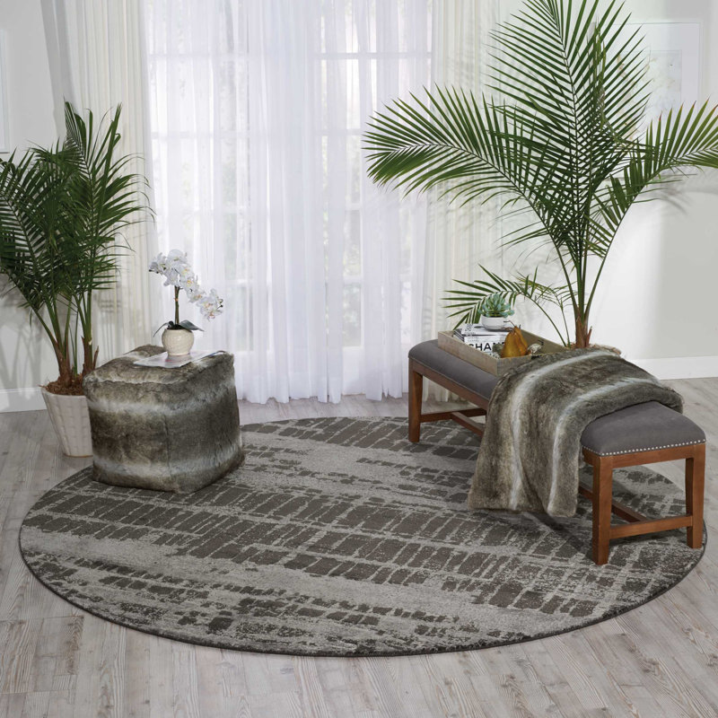 Tapis gris anthracite moderne Cannes