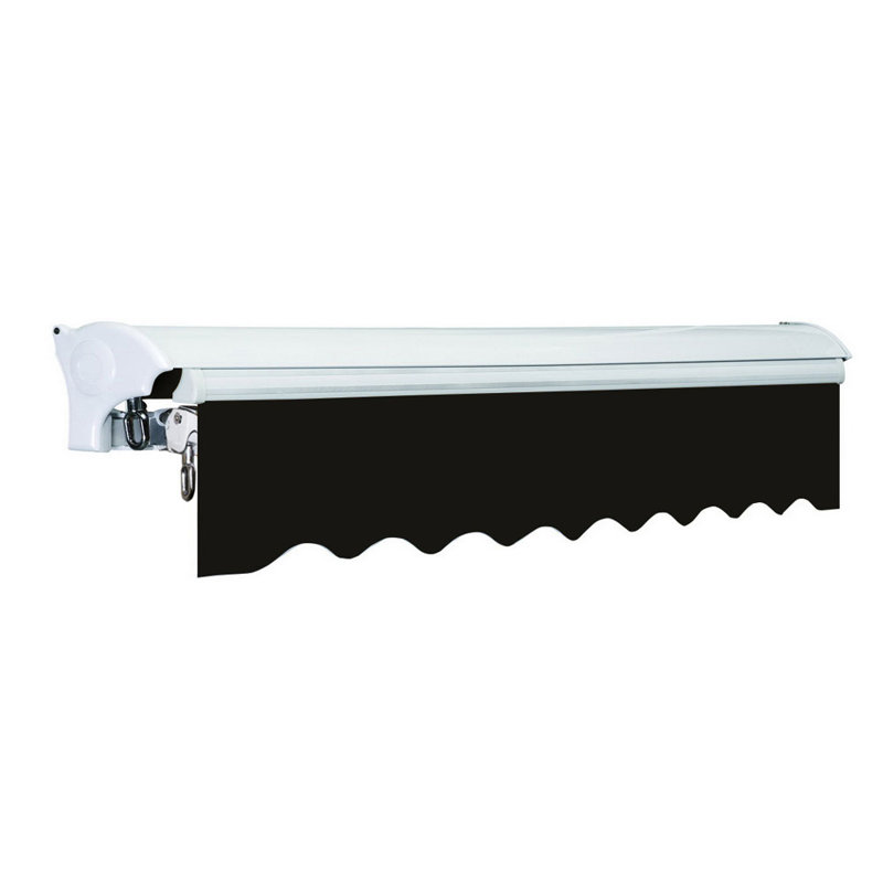 Advaning 14'x10' Motorized Patio Retractable Awning, 10.5" H x 165" W x 118" D, Solid Khaki
