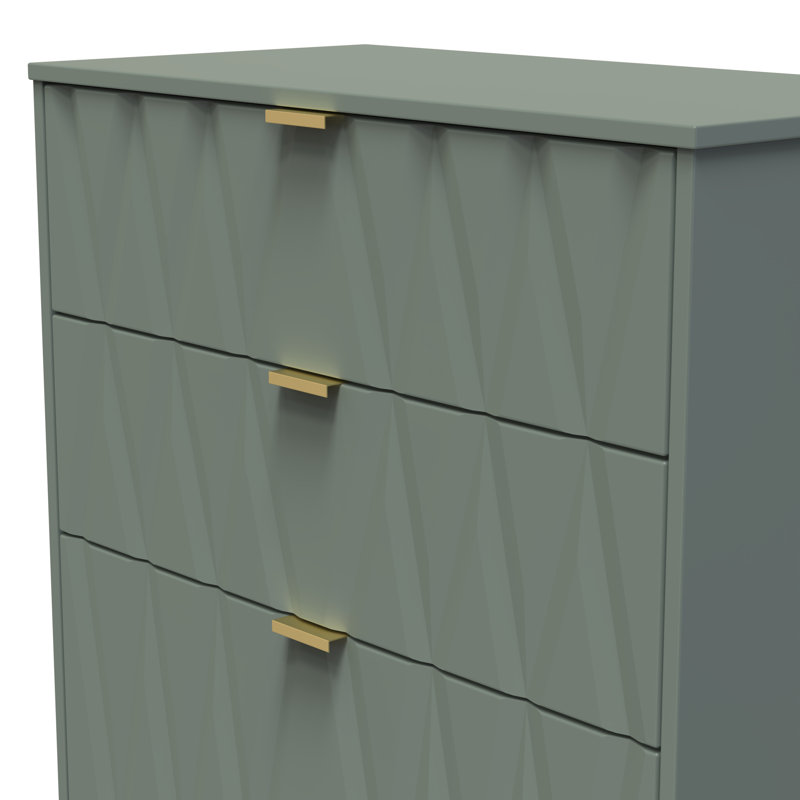 77cm W 4 - Drawer Chest of Drawers, Green