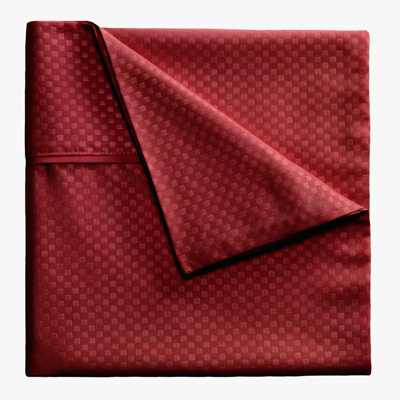 Checkered Microfiber Bedding Set - 3 Piece Embossed Sheet Set with Deep Pocket Fitted Sheet, Flat Sheet, and Pillowcase for Twin Size Bed