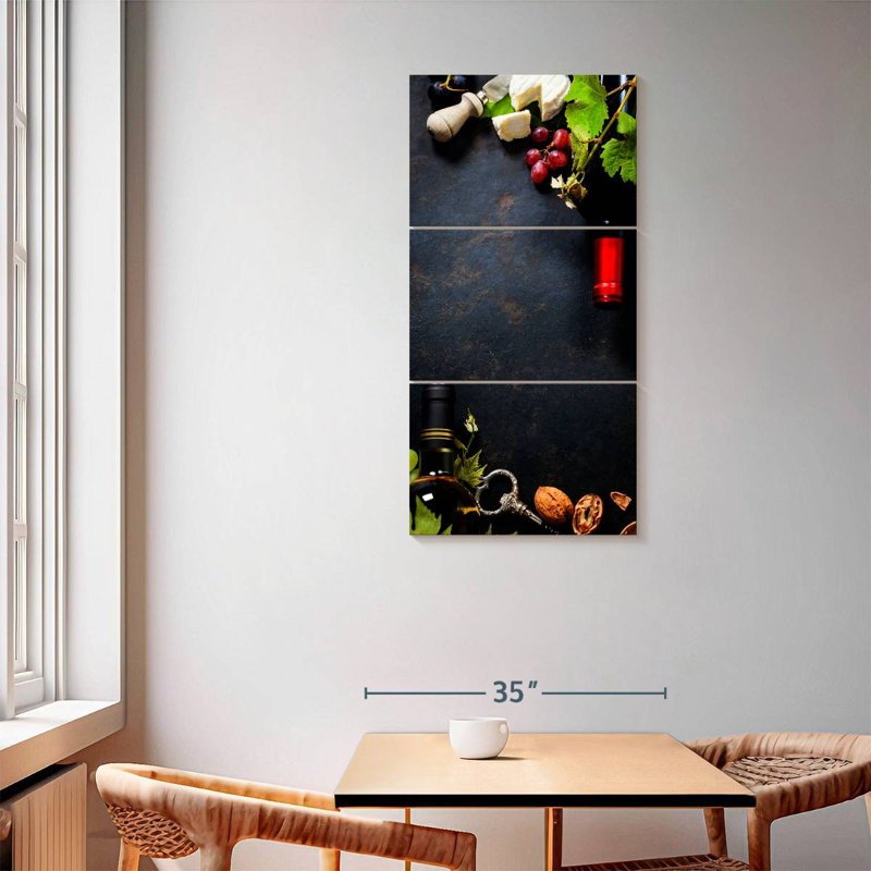 Wine Pairing Table, 62" H x 30" W