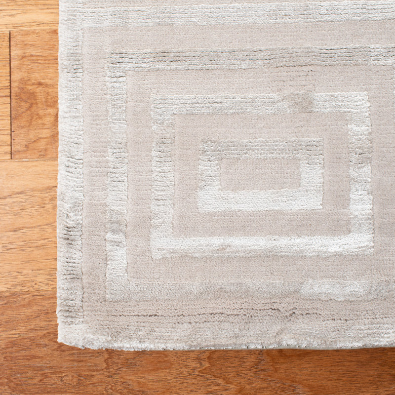 Ralph Lauren Alistair Tiles Wool, Viscose Geometric Rug, Rectangle 4' x 6'