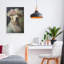 Giclée encadrée Labrador jaune élégante, design par Wumples-2056580078-2056580076