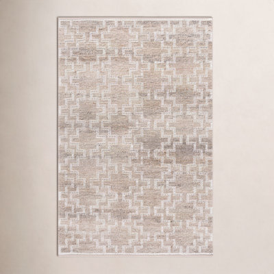 Hand-Woven Geometric Outdoor Rug