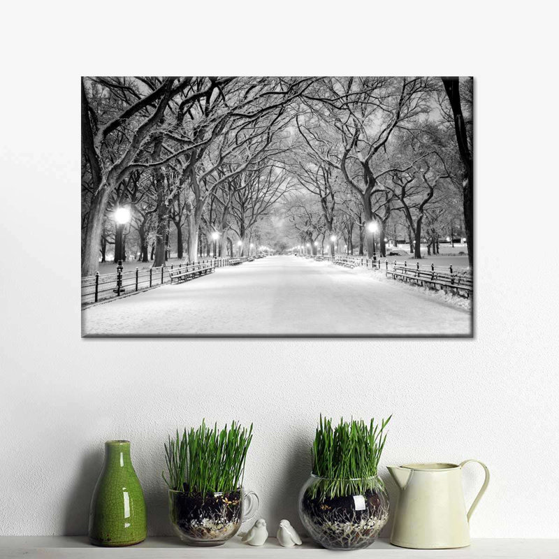 " Wintry Central Park ", 16" H x 24" W x 1.25" D