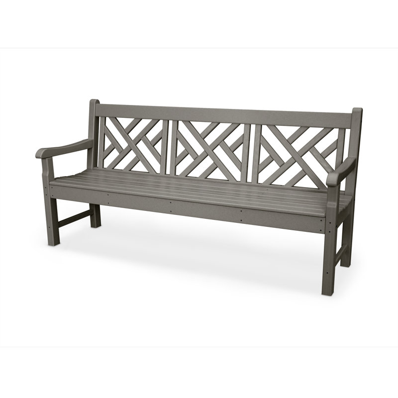 Banc 72 po POLYWOOD Rockford Chippendale, Gris ardoise