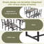 Five-Piece Set Table And Chair With Backrest, Industrial Style, Solid Structure-1635804306-1635804308-1635804330