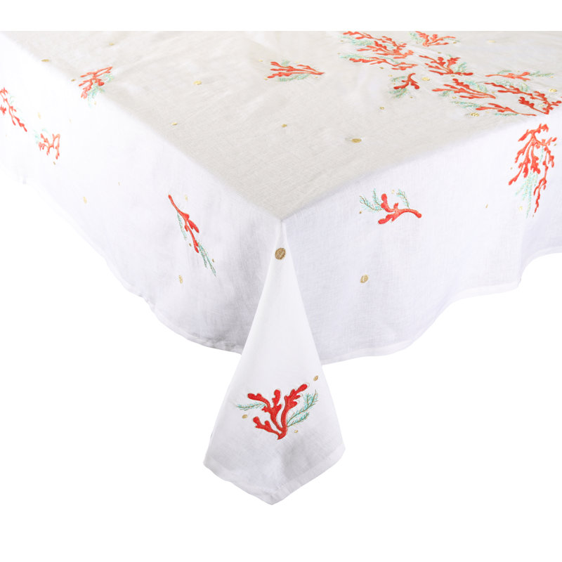 Coral Spray Tablecloth