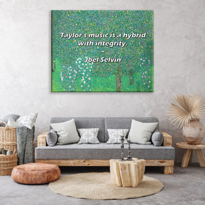 Artsy Quote "Taylor’s music is a hybrid with integrity." By Joel Selvin Gallery Wrapped Canvas