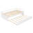 Extending Wooden Daybed with Trundle, White Finish-763770594